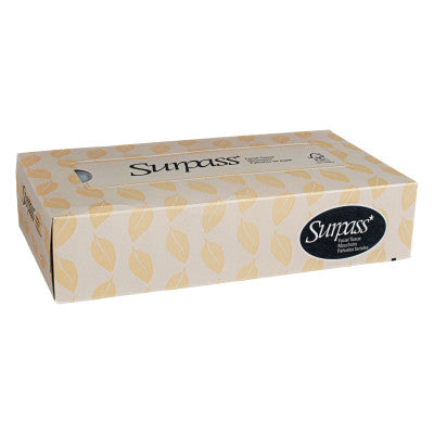 Surpass Facial Tissue, 2-Ply, 125 Tissues/Box