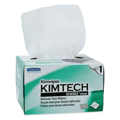 Kimtech Science Kimwipes Delicate Task Wipers, White, 280 per box