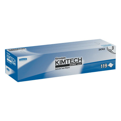 Kimtech Science Kimwipes Delicate Task Wipers, 3-Ply, White, 119 per box