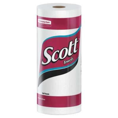 Scott Kitchen Roll Towels, Standard Roll, White, 128 per roll