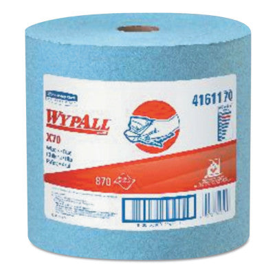 WypAll X70 Workhorse Rags, Blue, 870 per roll