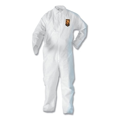 LARGE KLEENGUARD FP COVERALL WHITE ZIPPE