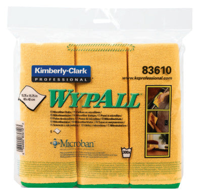 WypAll Microfiber Cloths, Yellow