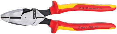 New England Linesman Pliers, 9 1/2 in Length, Insulated Handle