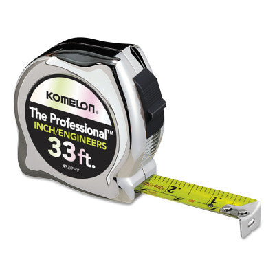 High Viz Professional Inch Engineer Tape Measures, 1 in x 33 ft