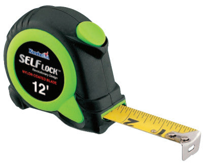 Self Lock Measuring Tapes, 5/8 in x 12 ft