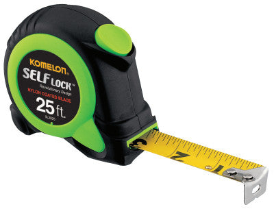 Self Lock Measuring Tapes, 1 in x 25 ft