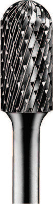 Carbide Cylindrical/Radius Bur Bit, 1/4"Dia.x5/8"L Cut, 1/4" Shank, Alt. Diamond