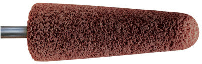 Mounted Point Abrasive Bits, 3/4 in Dia, 2 1/2 in Thick, 30 Grit Alumina