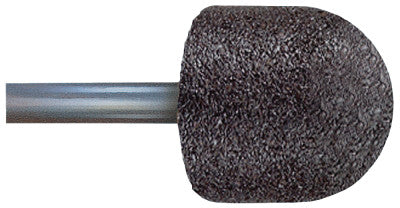 Mounted Points, 1 in Dia, 1/4 in Arbor, 30 Grit Aluminum Oxide