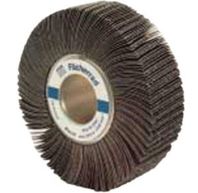 Arbor Hole Flap Wheels, 6 in x 1 in, 40 Grit, 6,000 rpm