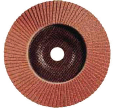 Type 27 POLIFAN SG Flap Discs, 4", 60 Grit, 5/8 Arbor, 15,300 rpm, Alum Ox (A)
