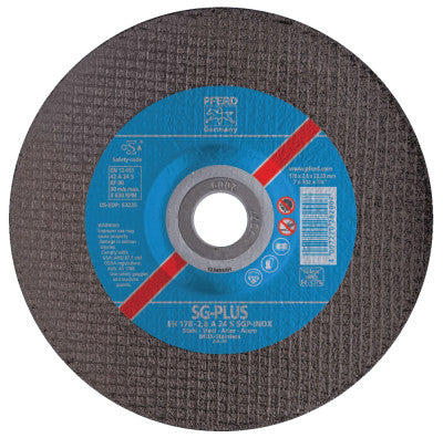 Die Grinder Cut-Off Wheel, 4 in Dia, .035 in Thick, 1/4 in Arbor, 60 Grit