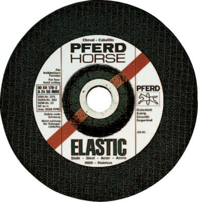 Portable Cut-Off Wheel, 14 in Dia, 1/8 in Thick, 24 Grit Alum. Oxide
