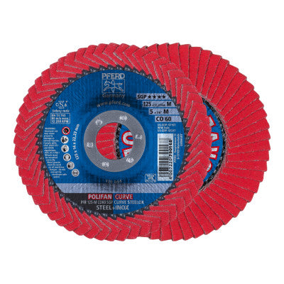 POLIFAN Curve Flap Wheels, 4-1/2 in