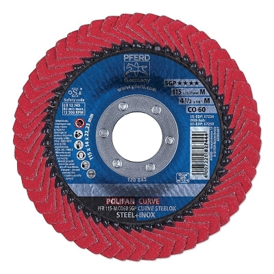 4-1/2 X 7/8 POLIFAN CURVE CERAMIC MD RD 60G