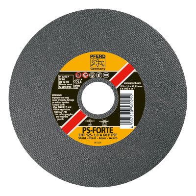 Die Grinder Cut-Off Wheel, 4 in Dia, .035 in Thick, 3/8 in Arbor, 60 Grit