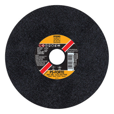 A-PSF Thin Cut-Off Wheel, Type 1, 6 in Dia, .045 in Thick, 46 Grit Alum. Oxide