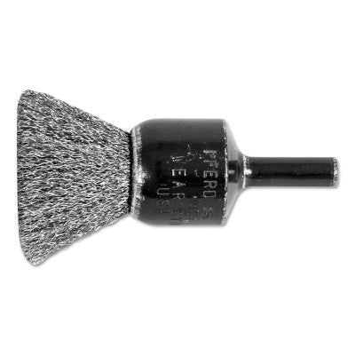 Standard Duty Crimped End Brushes, Stainless Steel, 20,000 rpm, 3/4" x 0.006"