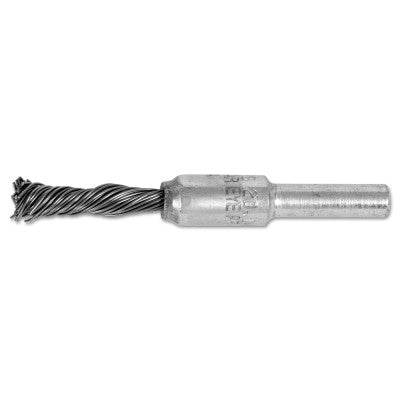 Singletwist Knot End Brushes, Carbon Steel, 20,000 rpm, 1/4" x 0.02"