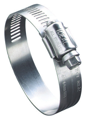 68 Series Worm Drive Clamp, 1 1/8" Hose ID, 3/4"-1 3/4" Dia, Stnls Steel 201/301