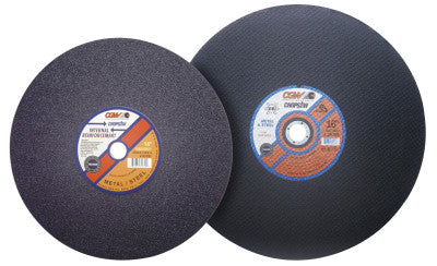 Cut-Off Wheel, Chop Saws, 16 in Dia, 3/32 in Thick, 36 Grit, Alum. Oxide