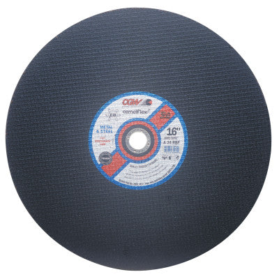 Stationary Saw Wheel, 16 in Dia, 5/32 in Thick, 24 Grit, Alum. Oxide