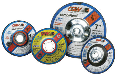 Depressed Center Wheel, 6 in Dia, 1/8 in Thick, 5/8 in Arbor, 24 Grit