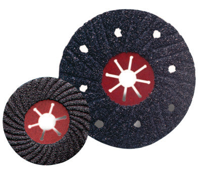 Semi-Flex Sanding Discs, Aluminum Oxide, 4 1/2 in Dia., 24 Grit