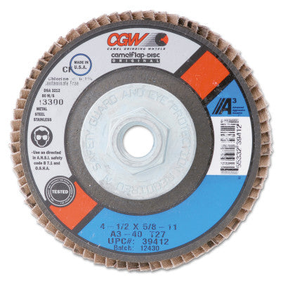 Flap Wheels, 2 in x 1 in, 80 Grit, 25,000 rpm