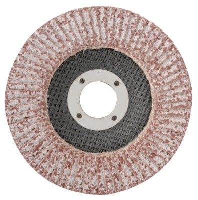Flap Discs, Aluminum, Reg Thickness, T29, 4 1/2",60 Grit,5/8-11 Arbor,13,300 rpm