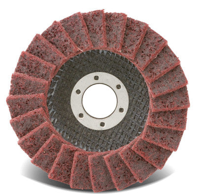 Flap Discs, Surface Conditioning, T27, 4 1/2", Coarse, 5/8-11 Arbor, 13,300 rpm