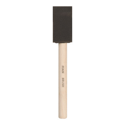 Foam Brushes, 1 in wide, Foam, Wood handle, 48/PK