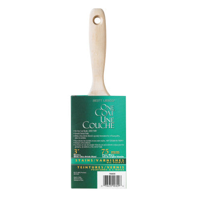 ONE COAT Stain/Varnish Brushes, 11/16" thick, 3" trim, White China