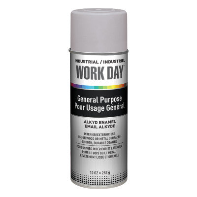 Industrial Work Day Enamel Paints, 16 oz Aerosol Can, Gray Primer