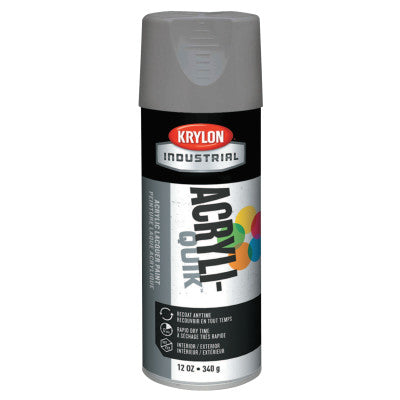 Interior/Exterior Industrial Maintenance Paints, 12 oz Aerosol Can, Stone Gray