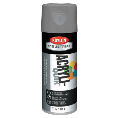 Interior/Exterior Industrial Maintenance Paints, 12 oz Aerosol Can, Smoke Gray