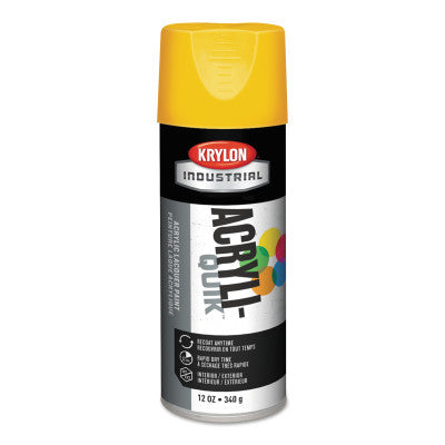 Acryli-Quik Acrylic Lacquers, 12 oz, Daisy Yellow, High-Gloss Finish