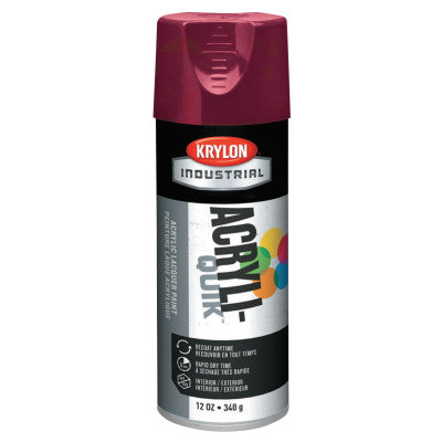 Interior/Exterior Industrial Maintenance Paints, 12 oz Aerosol Can, Cherry Red