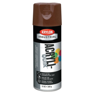 Interior/Exterior Industrial Maintenance Paints, 12oz Aerosol Can, Leather Brown