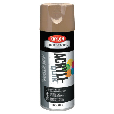 Interior/Exterior Industrial Maintenance Paints, 12 oz Aerosol Can, Khaki