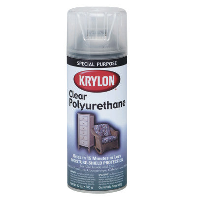 Clear Polyurethane Coatings, 11 oz Aerosol Can, Gloss