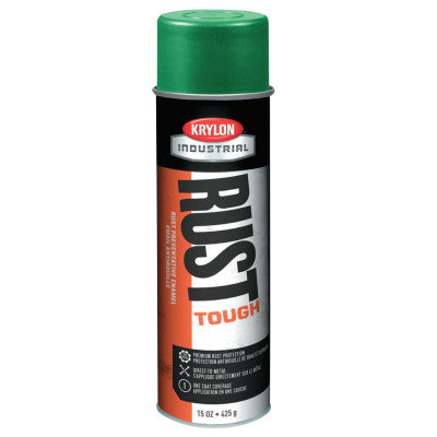 Rust Tough Aerosol Enamels, 15 oz Aerosol Can, Safety Green (OSHA), Gloss
