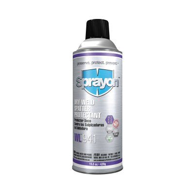 Dry Weld Spatter Protectants, 12 oz Aerosol Can, White