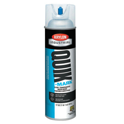 Quik-Mark APWA Water-Based Inverted Marking Paints, 17 oz Aerosol Can, Clear