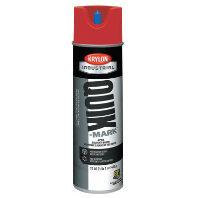 Quik-Mark APWA Solvent-Based Inverted Marking Paints, 17 oz Aerosol Can, Red