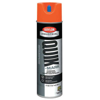 Quik-Mark Solvent-Based Fluorescent Inverted Marking Paints,17oz Aerosol, Orange