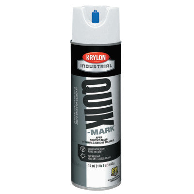 Quik-Mark APWA Solvent-Based Inverted Marking Paints, 17oz Aerosol, White