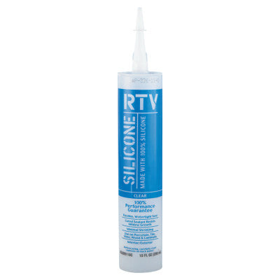 Contractor RTV Silicone Sealants, 10 oz Cartridge, Clear