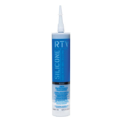 Contractor RTV Silicone Sealants, 10 oz, Black